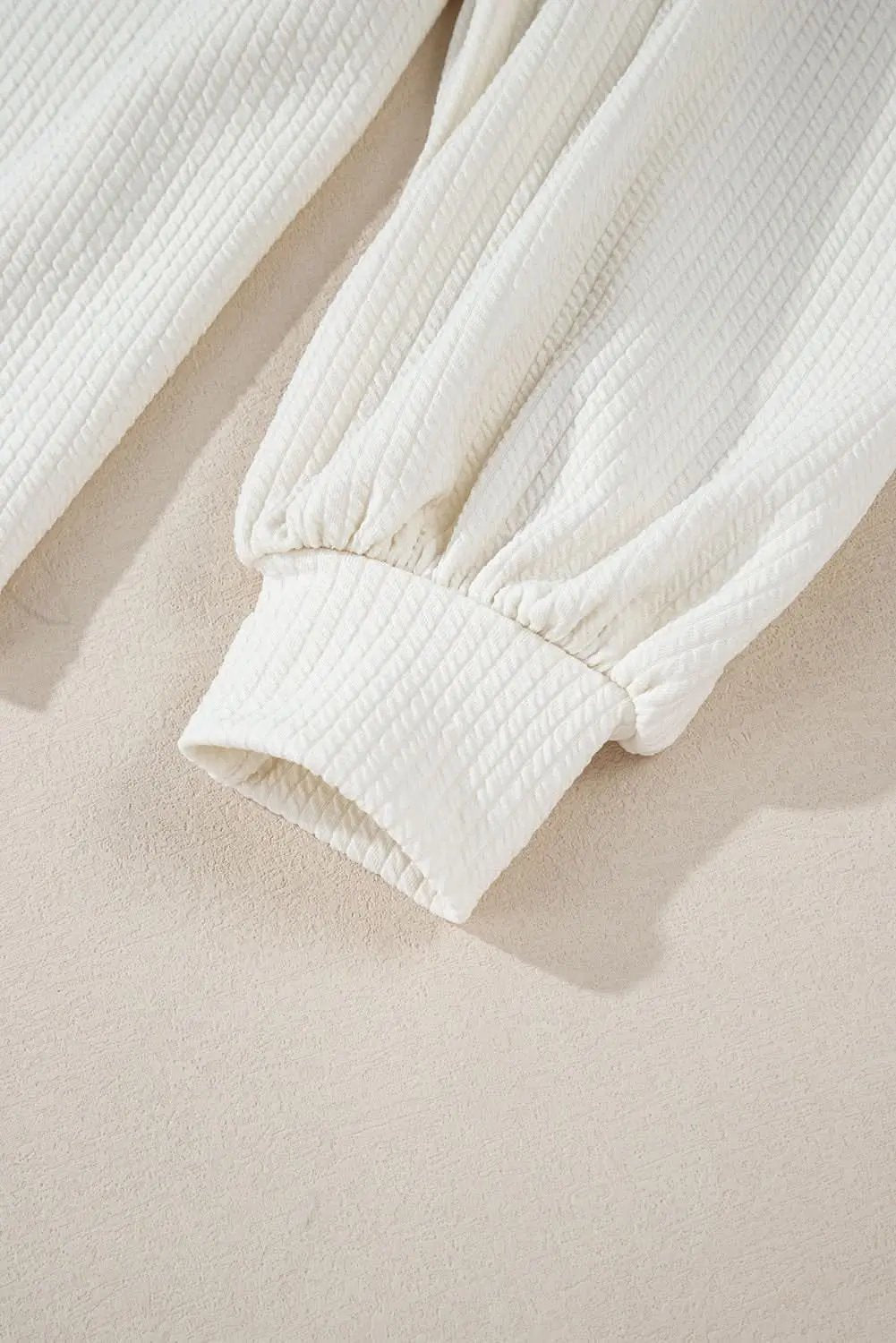 Sweaters Love Salve White Knit Top Women's Casual Drop Sleeve Trendy Fashion Top