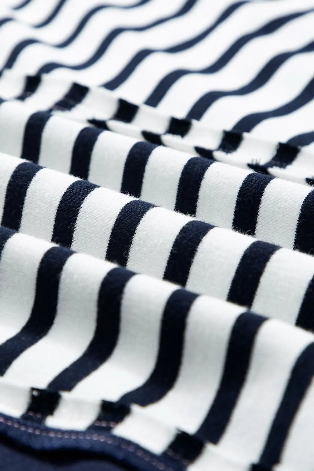 Women's Sweatshirt - Stripe Color Block - Casual Loose Fit Winter Style