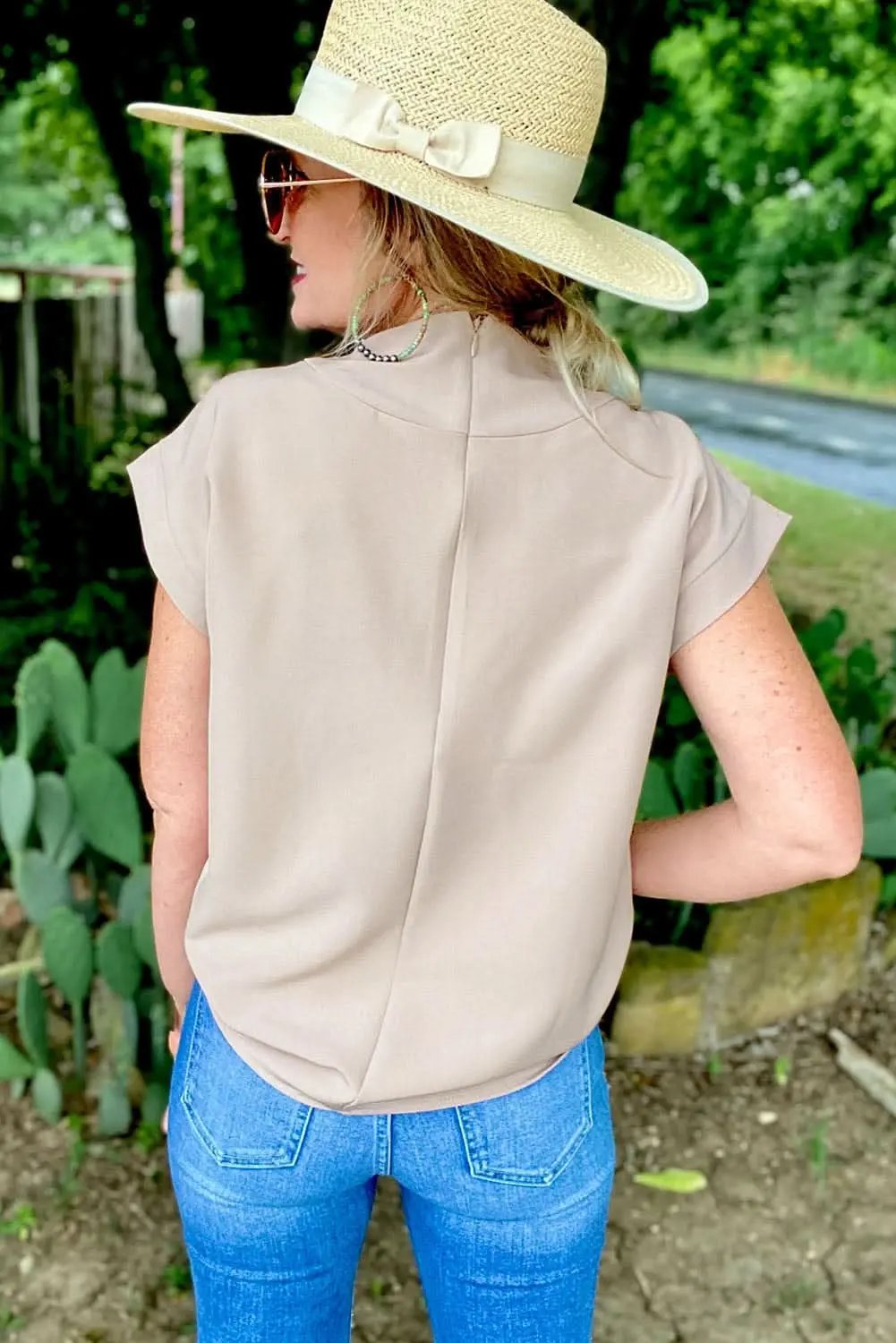 Crew Neck Viscose Blend Tee | Love Salve Soft
