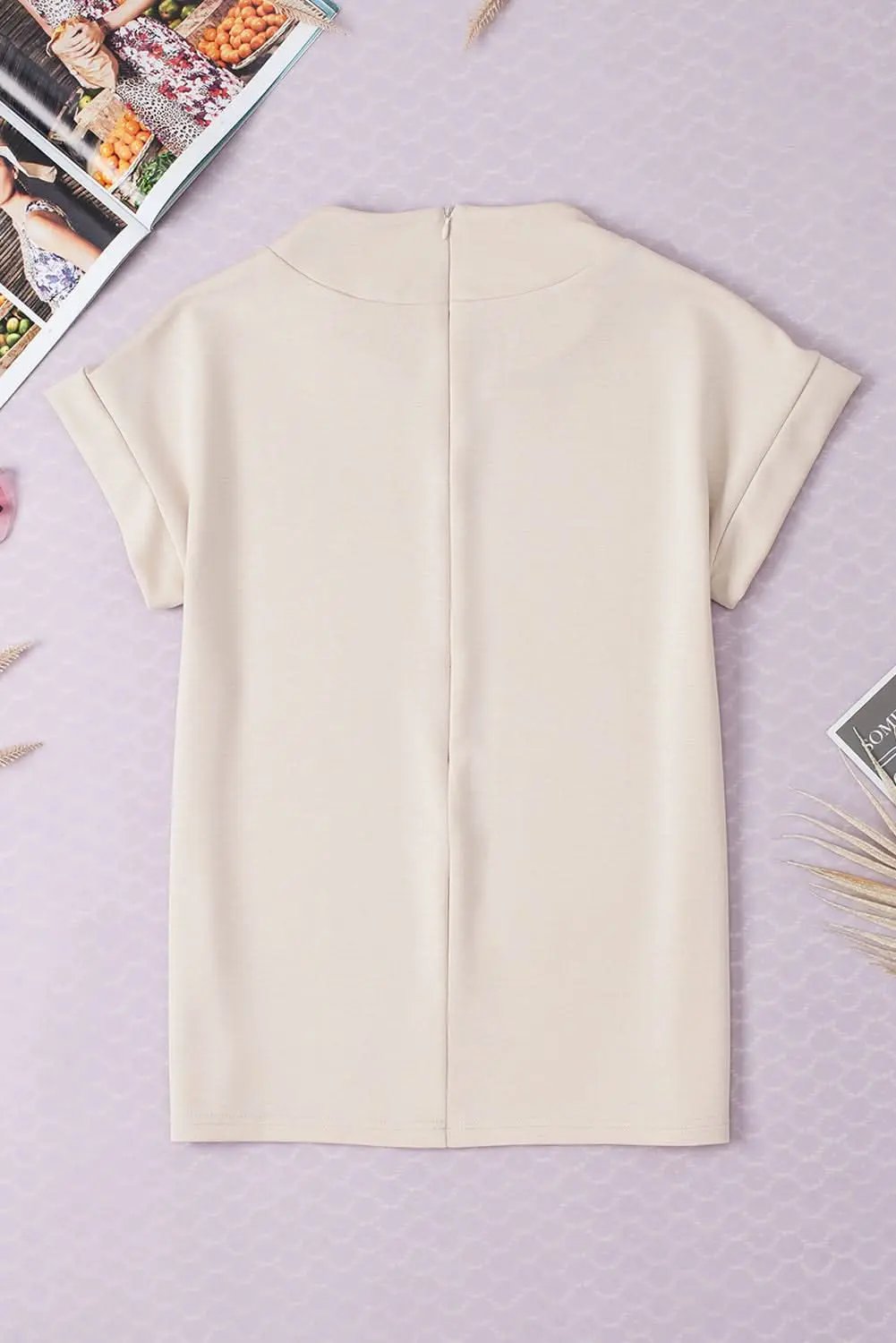 Crew Neck Viscose Blend Tee | Love Salve Soft