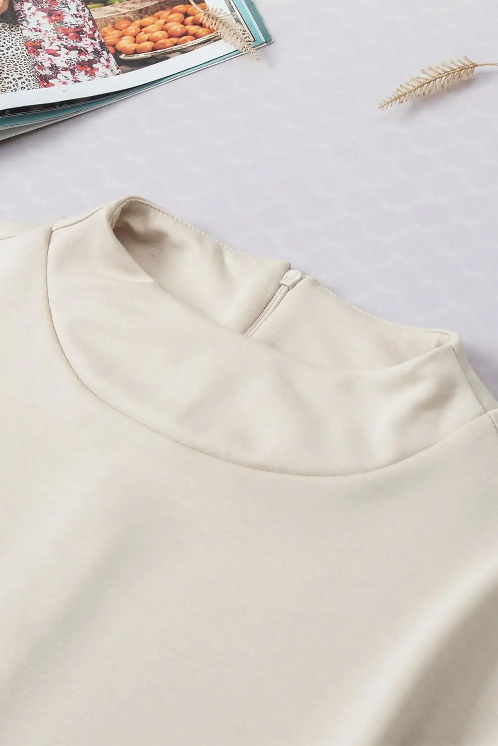 Crew Neck Viscose Blend Tee | Love Salve Soft