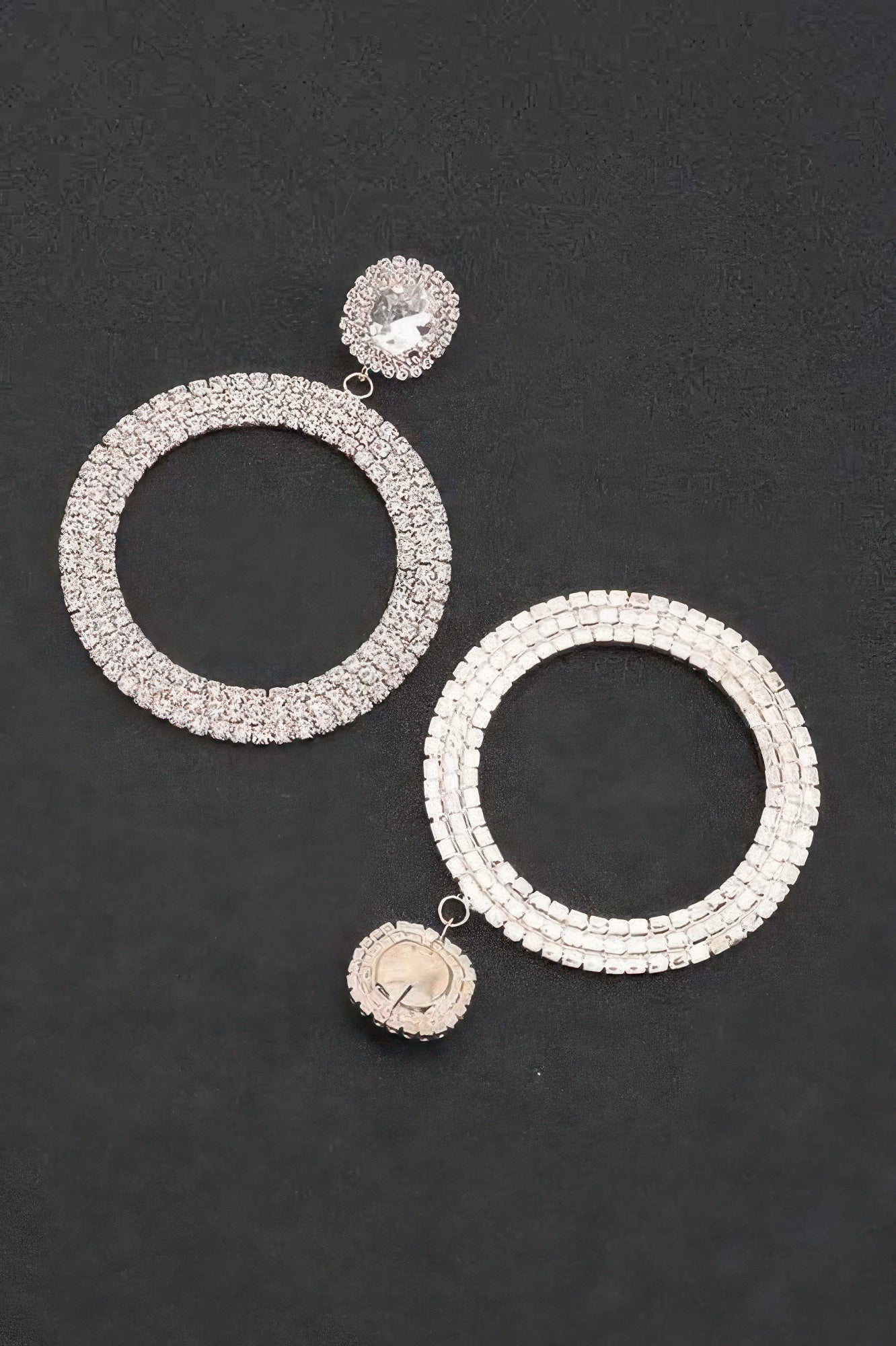 Luxury Rhinestone Circular Earrings