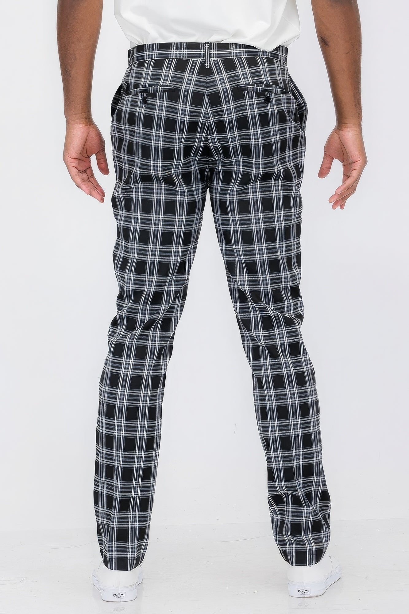 Men's Plaid Trouser Pants