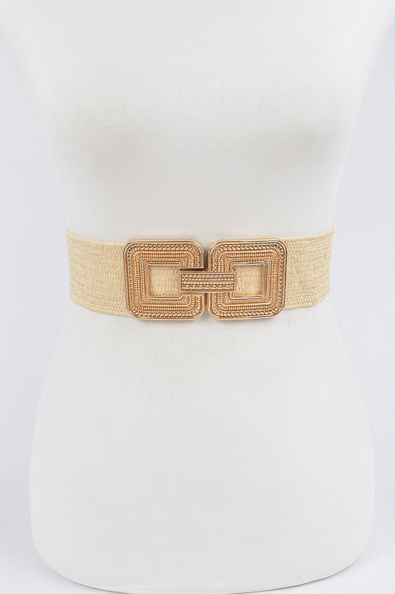 Metal Buckle Stretch Belt