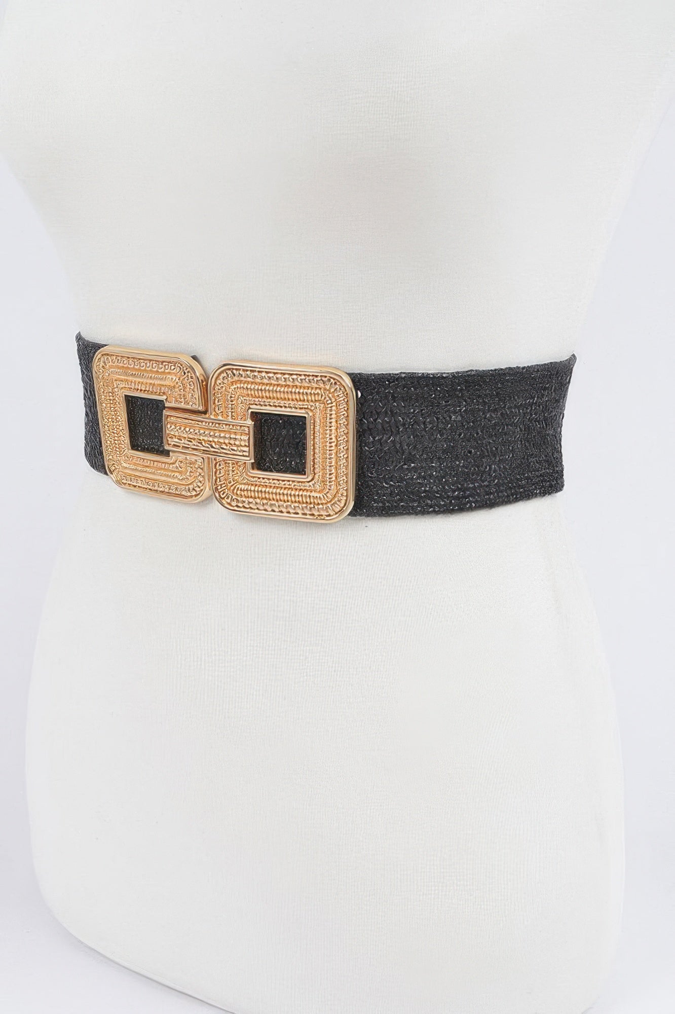 Metal Buckle Stretch Belt