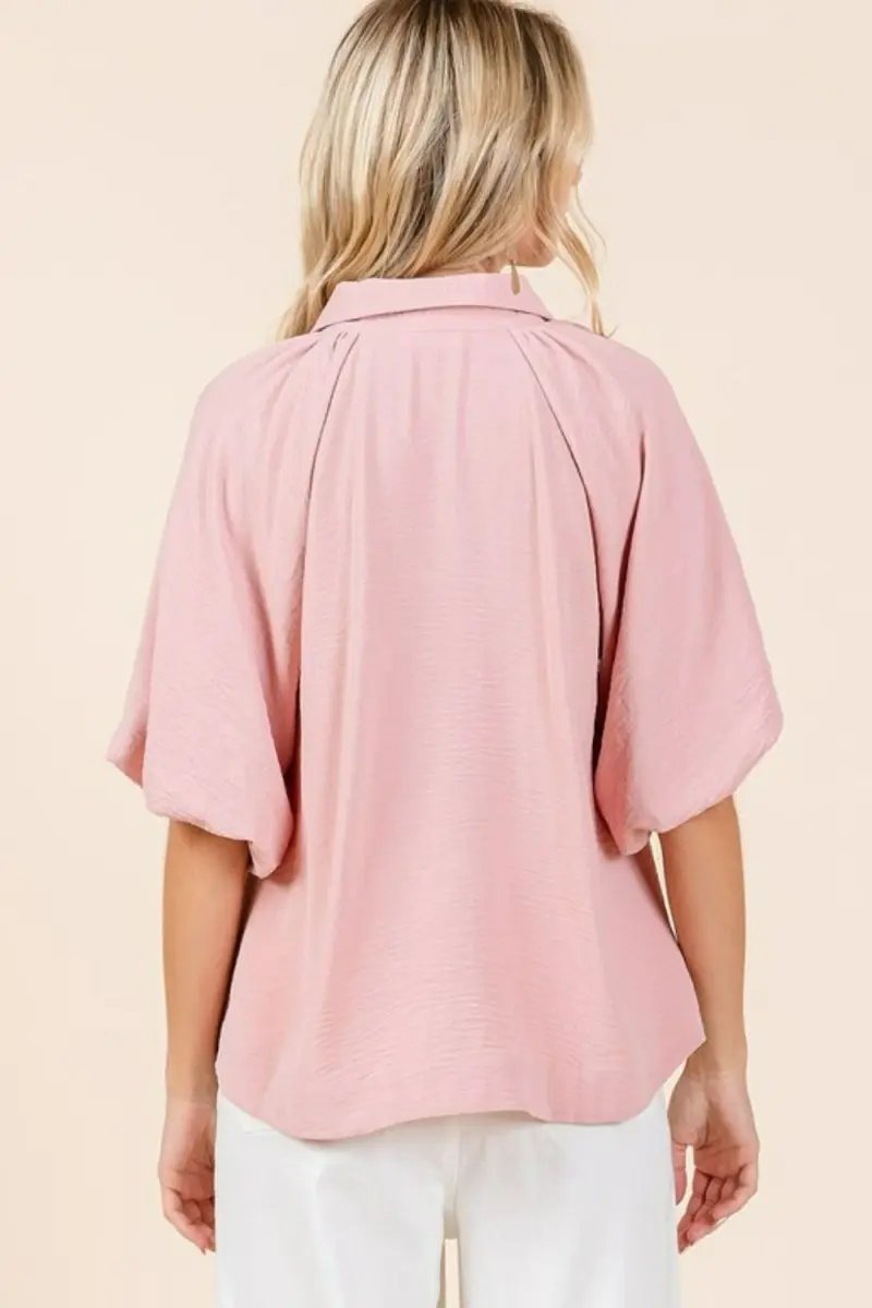 Women's Casual Button Down Top Women's Shirt - Airflow Lightweight Short Sleeve - Casual Button Down