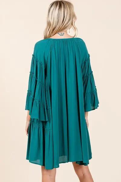 Dresses Trendsi Frill Tie Dress Women's Party/Date Night Mini Dress Bell Sleeves