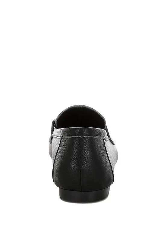 Shoes Rag Company Modaha Horsebit & Embellished Real Leather Women's Loafers