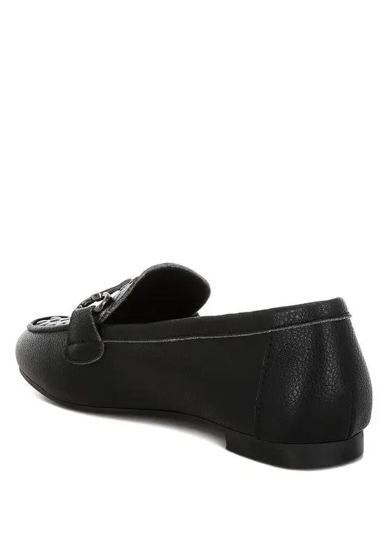 Shoes Rag Company Modaha Horsebit & Embellished Real Leather Women's Loafers