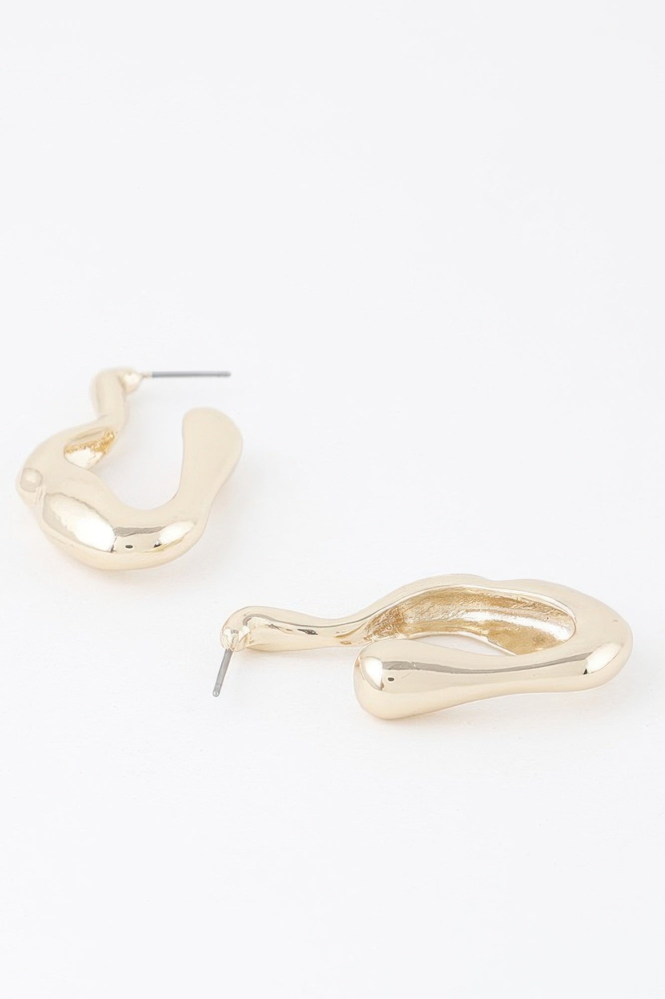 Molten Hoop Earrings
