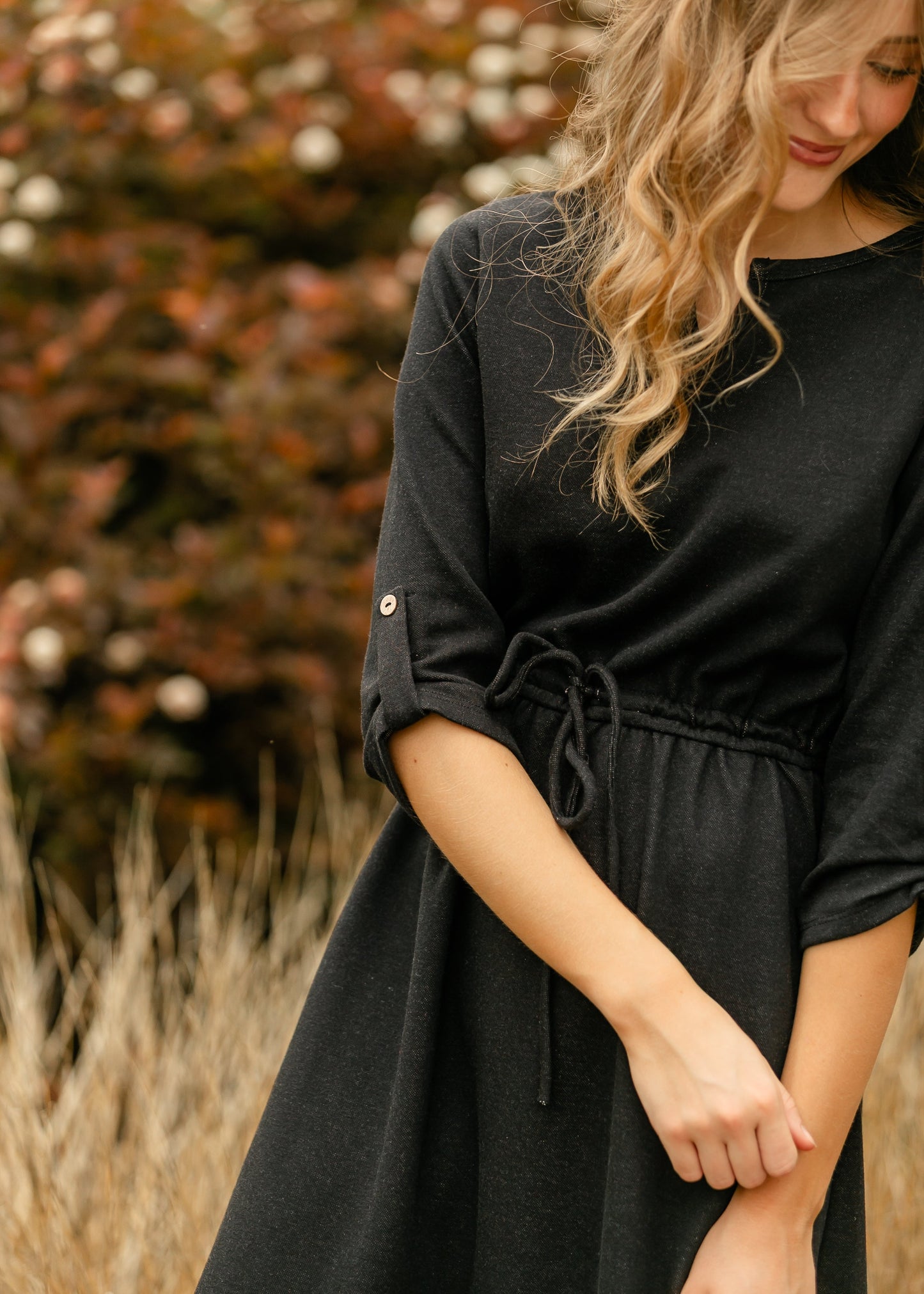 Monica Tie Waist Midi Dress