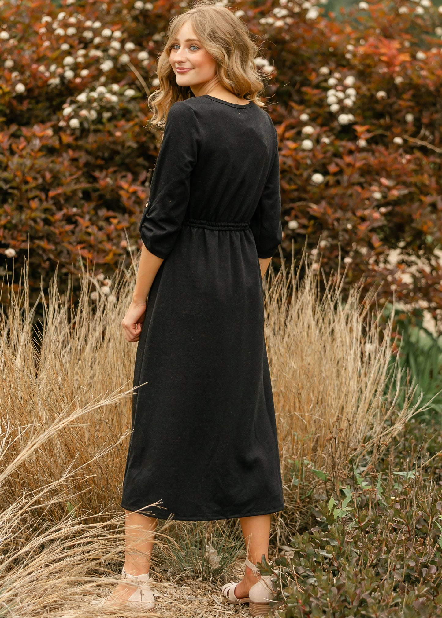 Monica Tie Waist Midi Dress