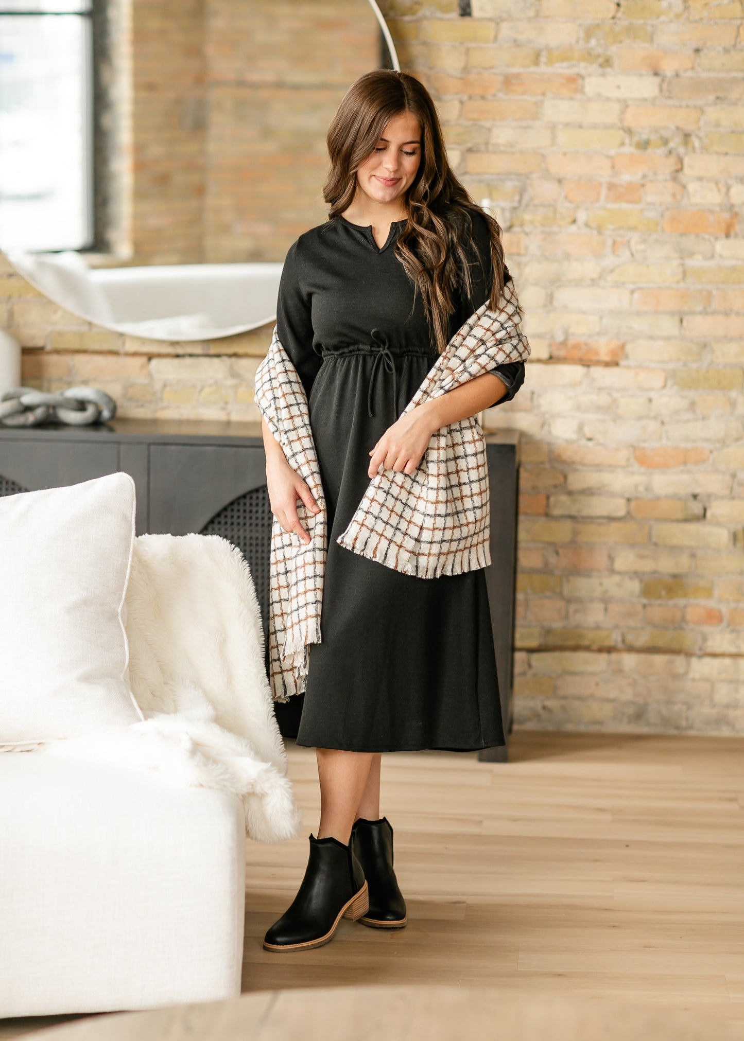 Monica Tie Waist Midi Dress