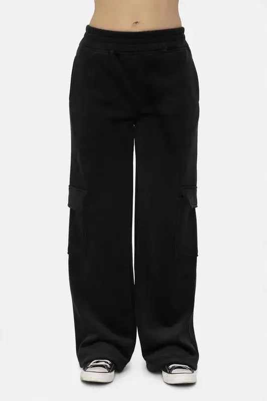 Women's Corduroy Cargo Pants Corduroy Cargo Pants - Elastic Waist, Comfy - Casual