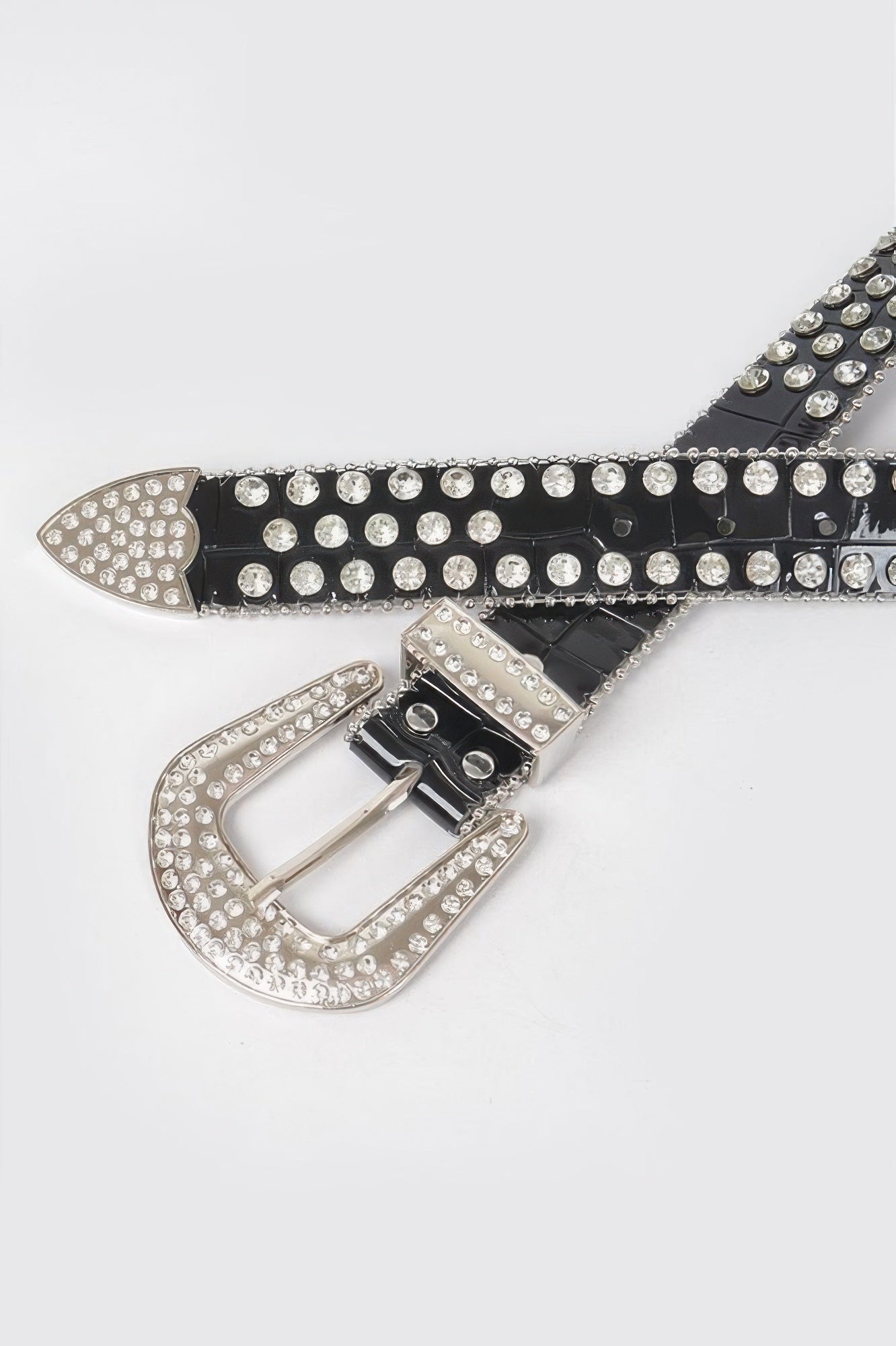 Multi Metal Stone Studded Plus Size Belt