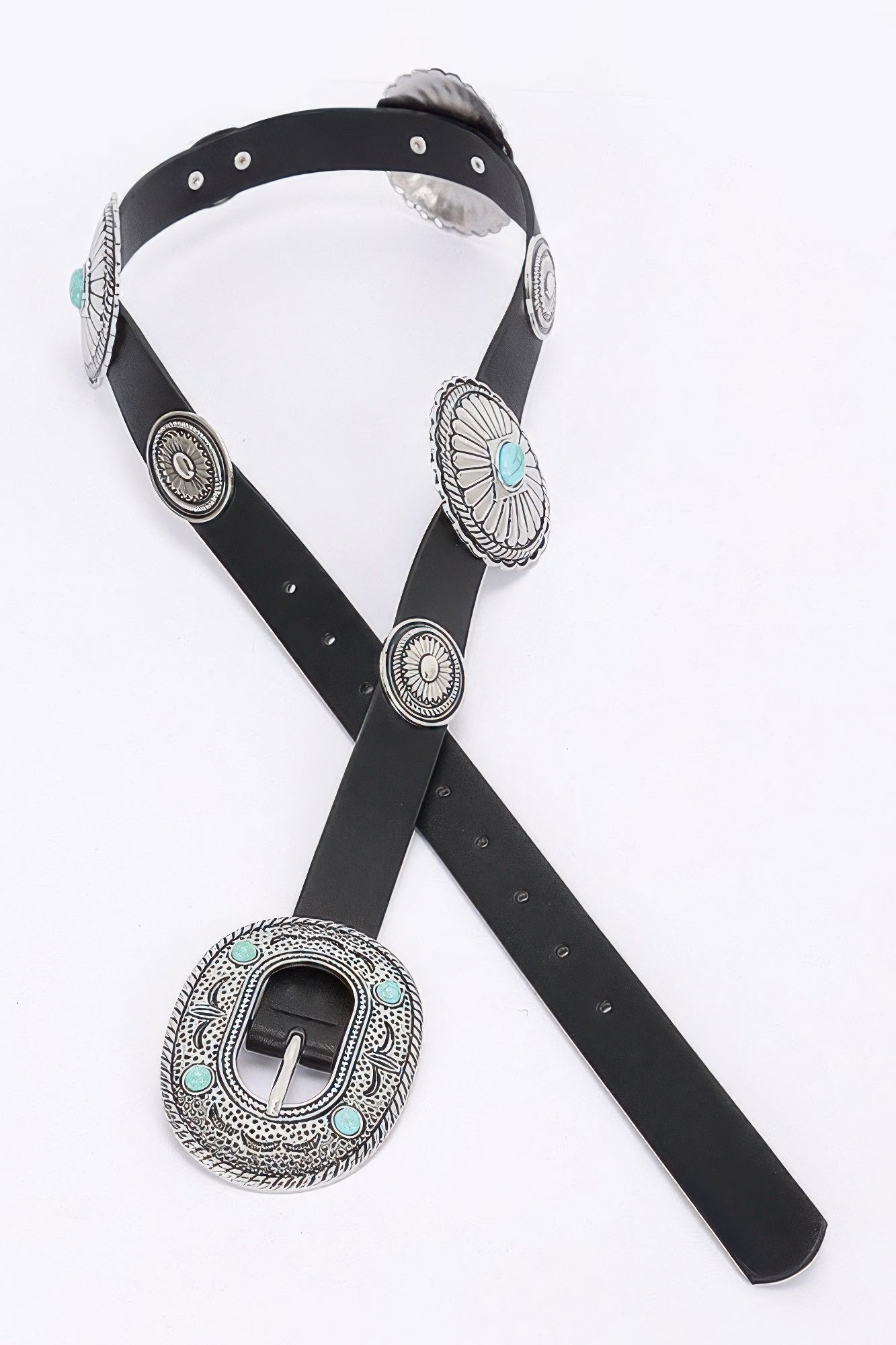 Multi Metal Vintage Pu Belt