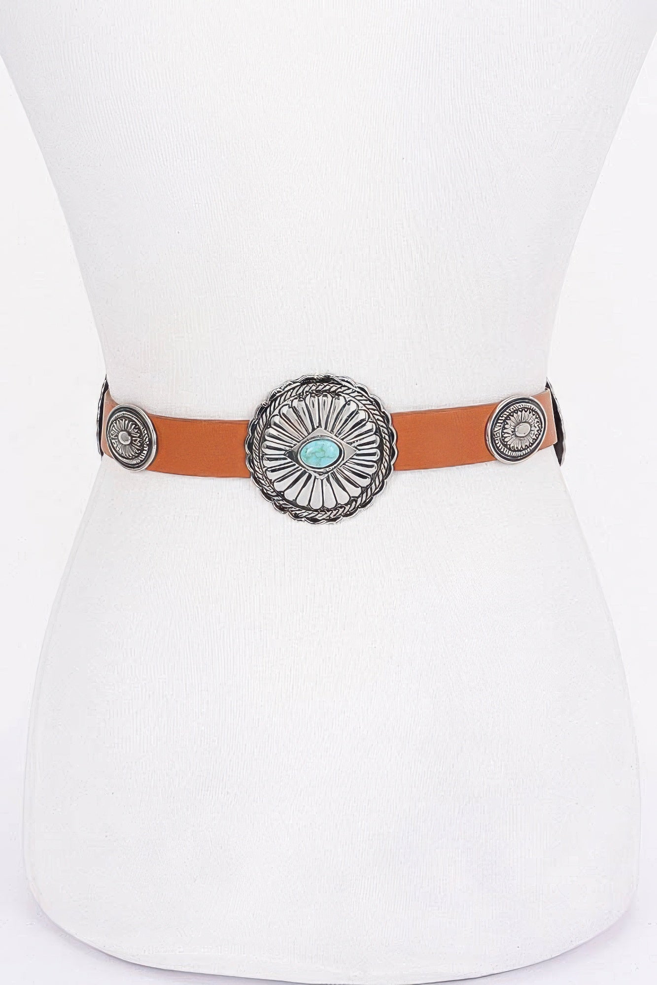 Multi Metal Vintage Pu Belt