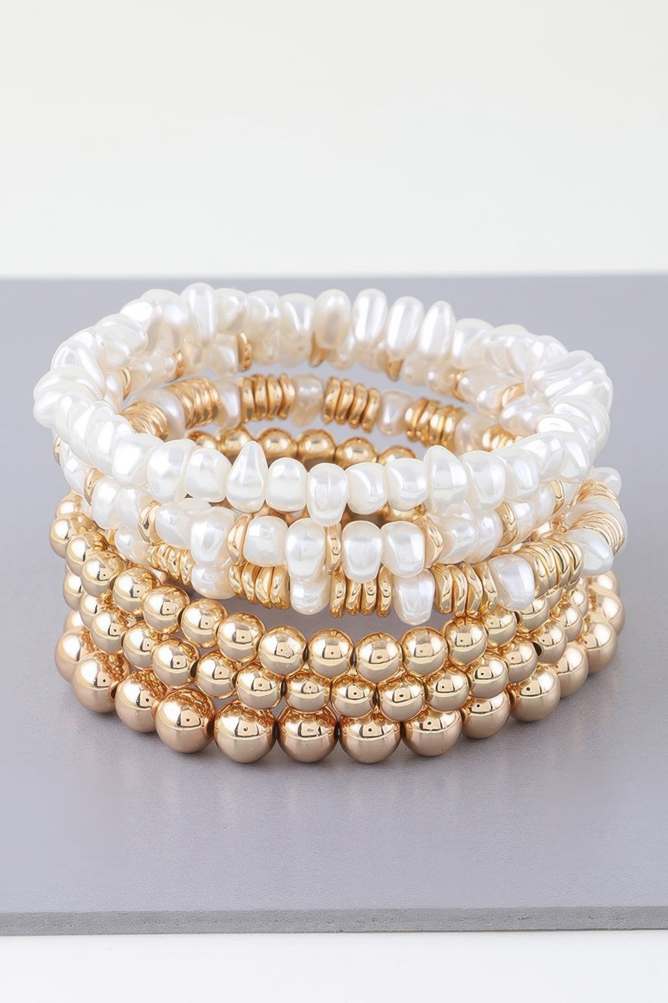 Multi Pearl Beaded Bracelet