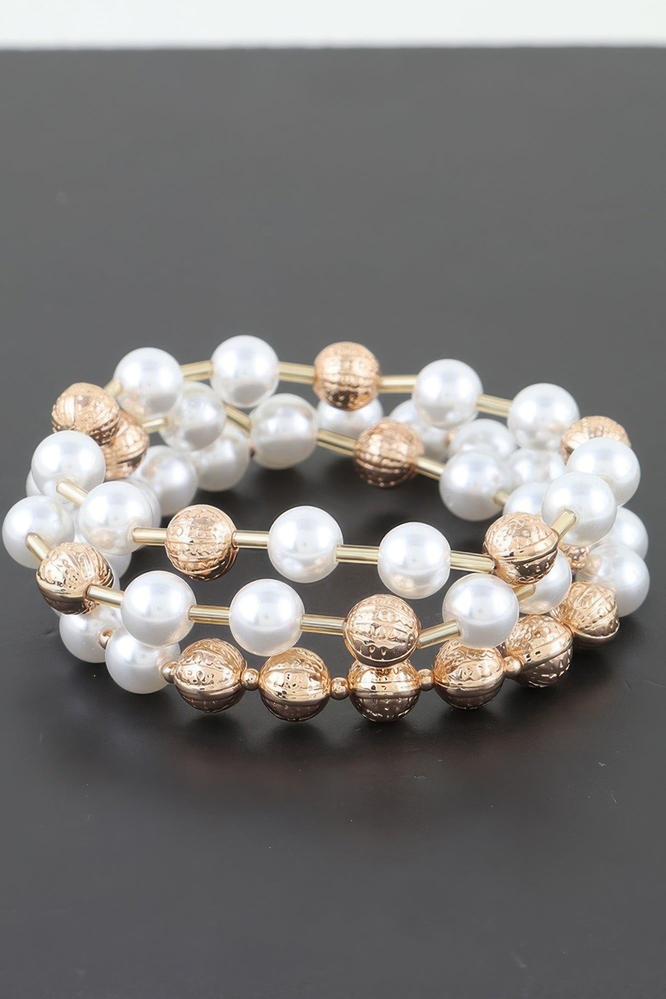 Multi Pearl Beaded Bracelet
