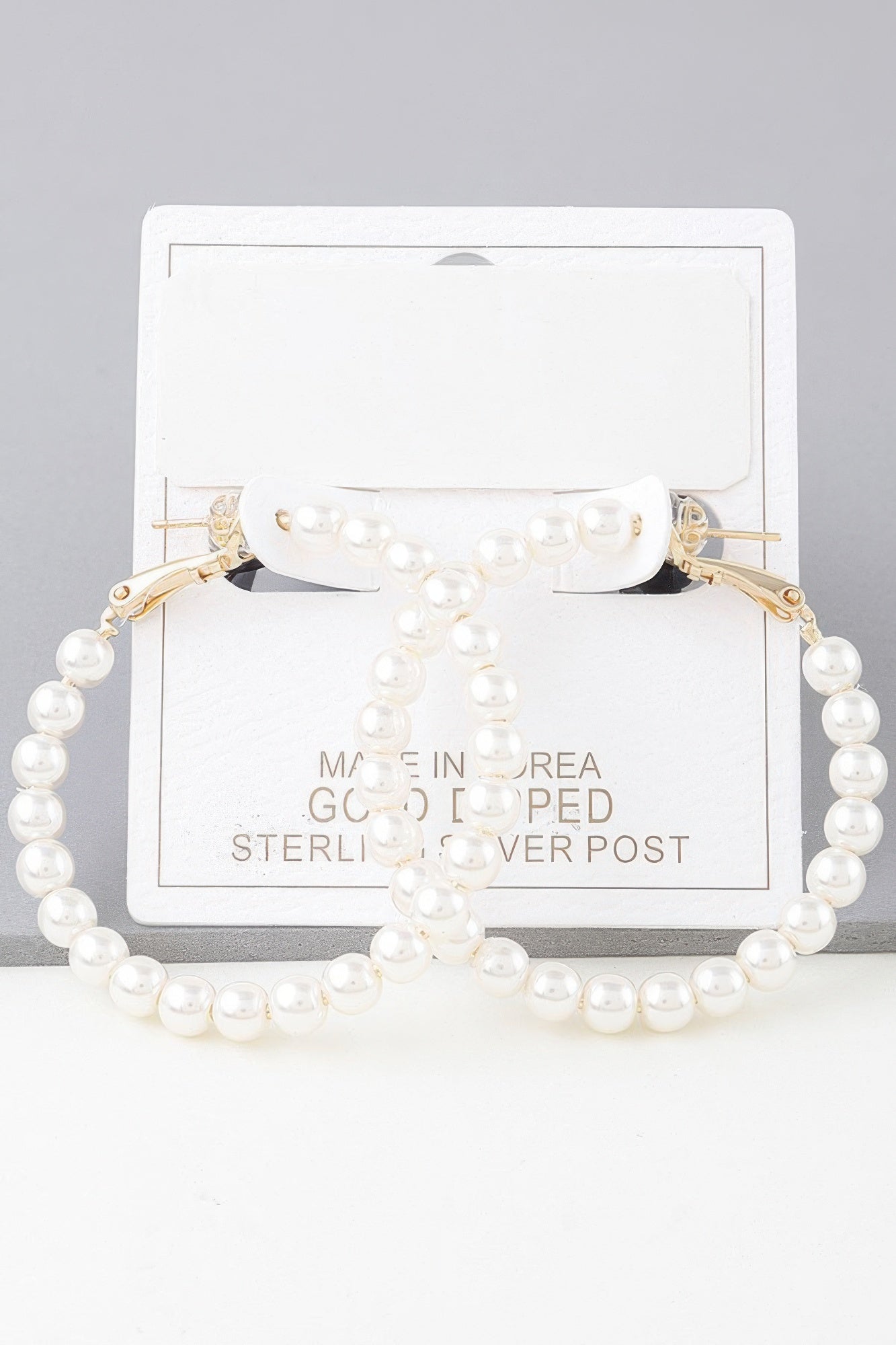 Multi Pearl Hoop Earrings