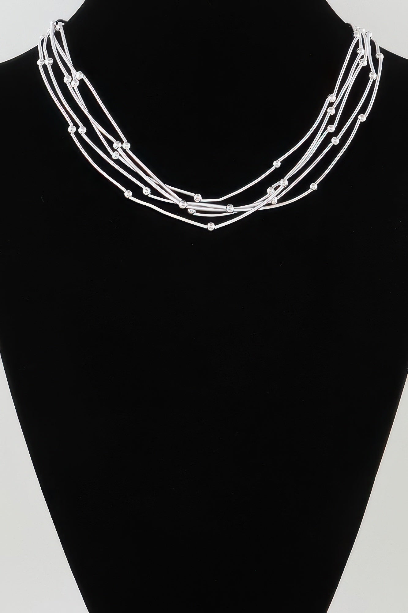 Multi Pillar Beaded Necklace