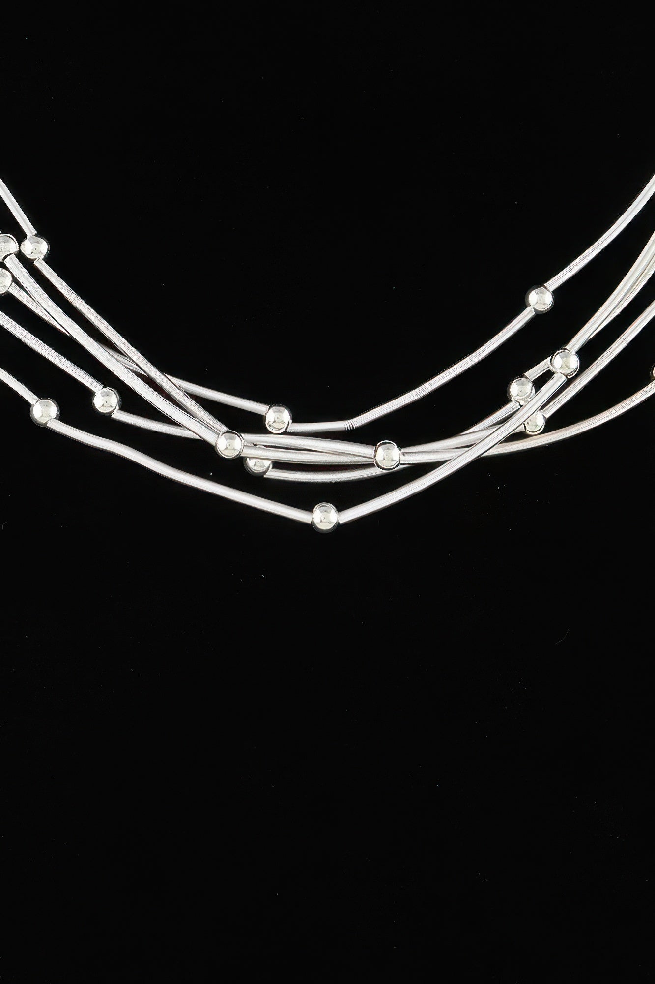Multi Pillar Beaded Necklace