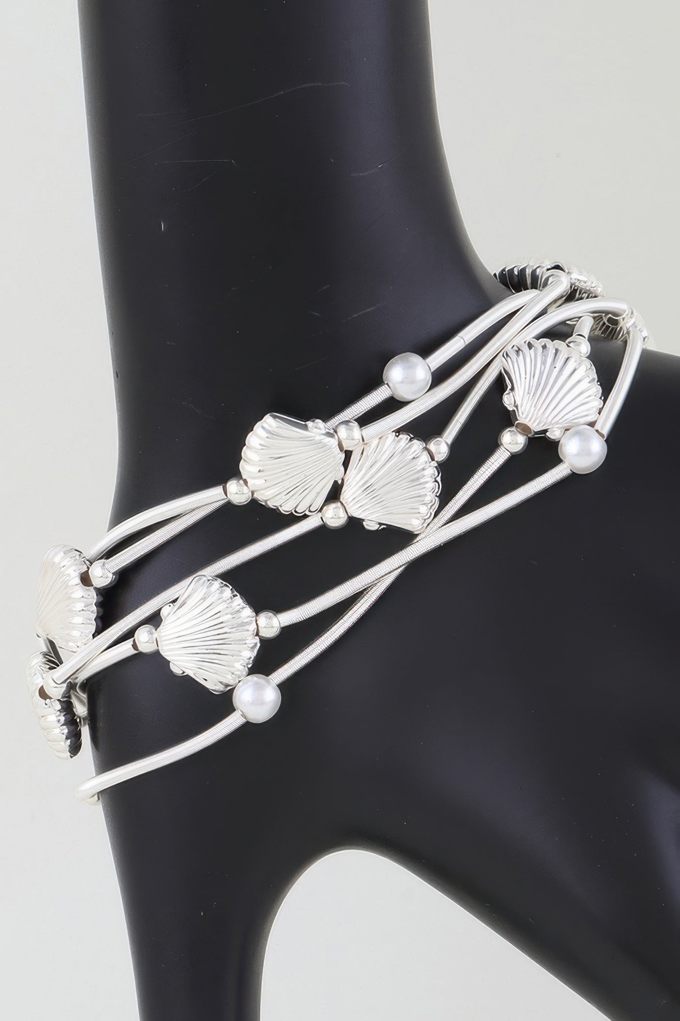 Multi Seashell Coil Bracelet
