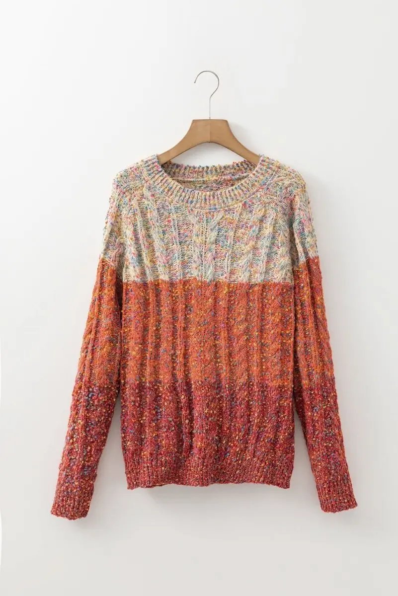 Sweaters Love Salve Confetti Wool Sweater Women's Daily Casual Knit Top - Soft & Colorful