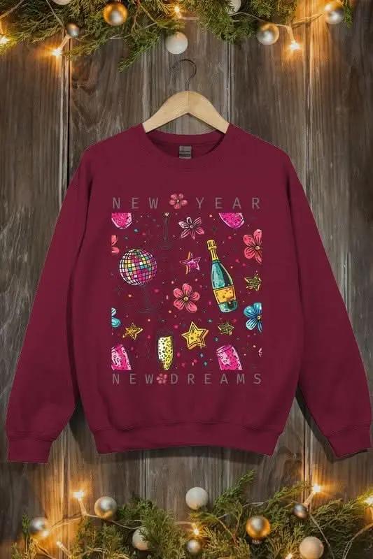 Color Bear Graphic Fleece Sweatshirt Unisex Pullover