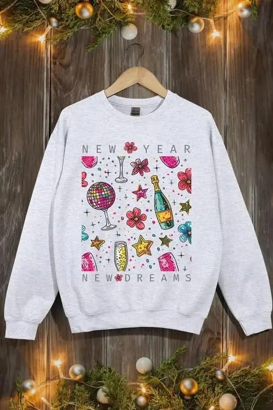 Color Bear Graphic Fleece Sweatshirt Unisex Pullover