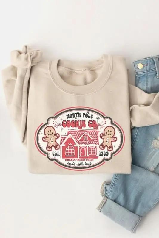 Color Bear Gingerbread Sweatshirt Unisex Fleece Crewneck