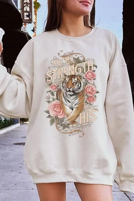 Color Bear Tiger Graphic Unisex Sweatshirt Oversized