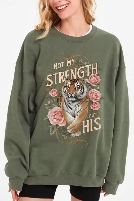 Color Bear Tiger Graphic Unisex Sweatshirt Oversized