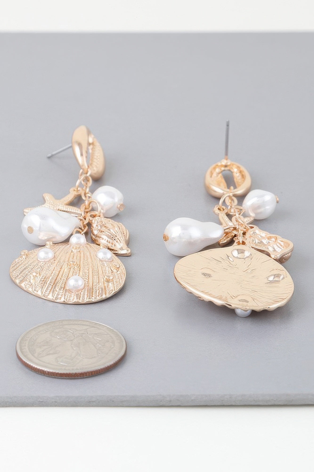 Pearled Under The Sea Drop Earrings