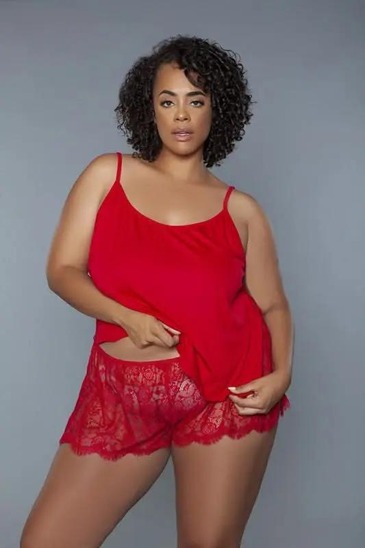Shorts Premium BE WICKED Peyton Set Black, Women's Lingerie, Size Small