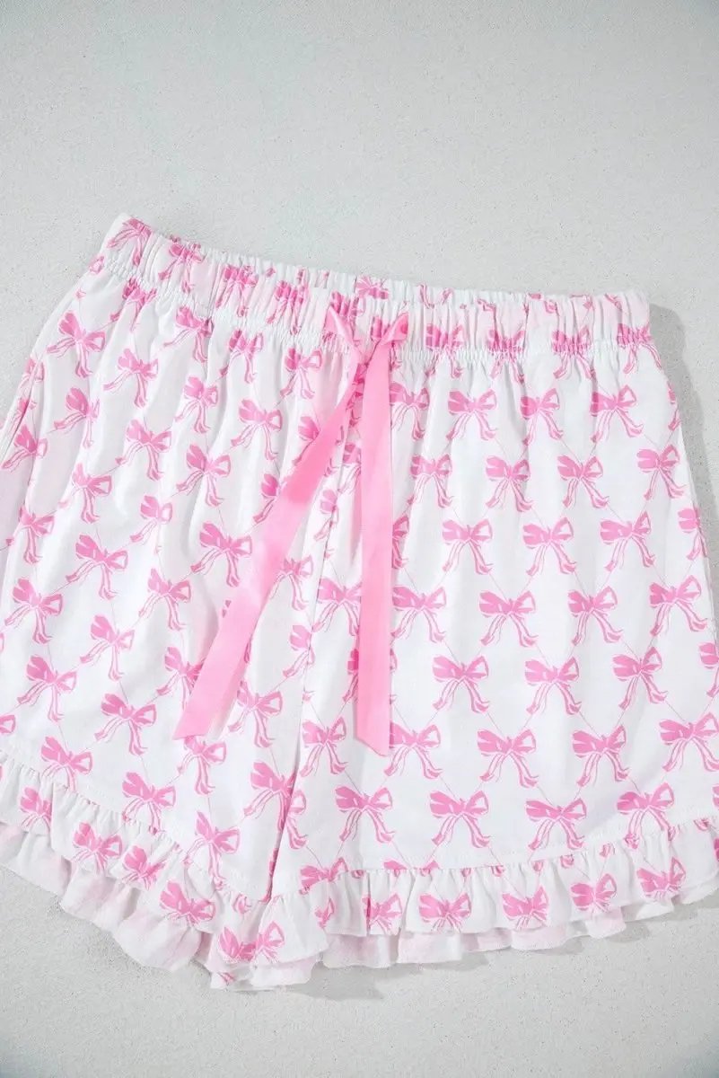 Women's Pink Bowknot Pajama Set | Love Salve