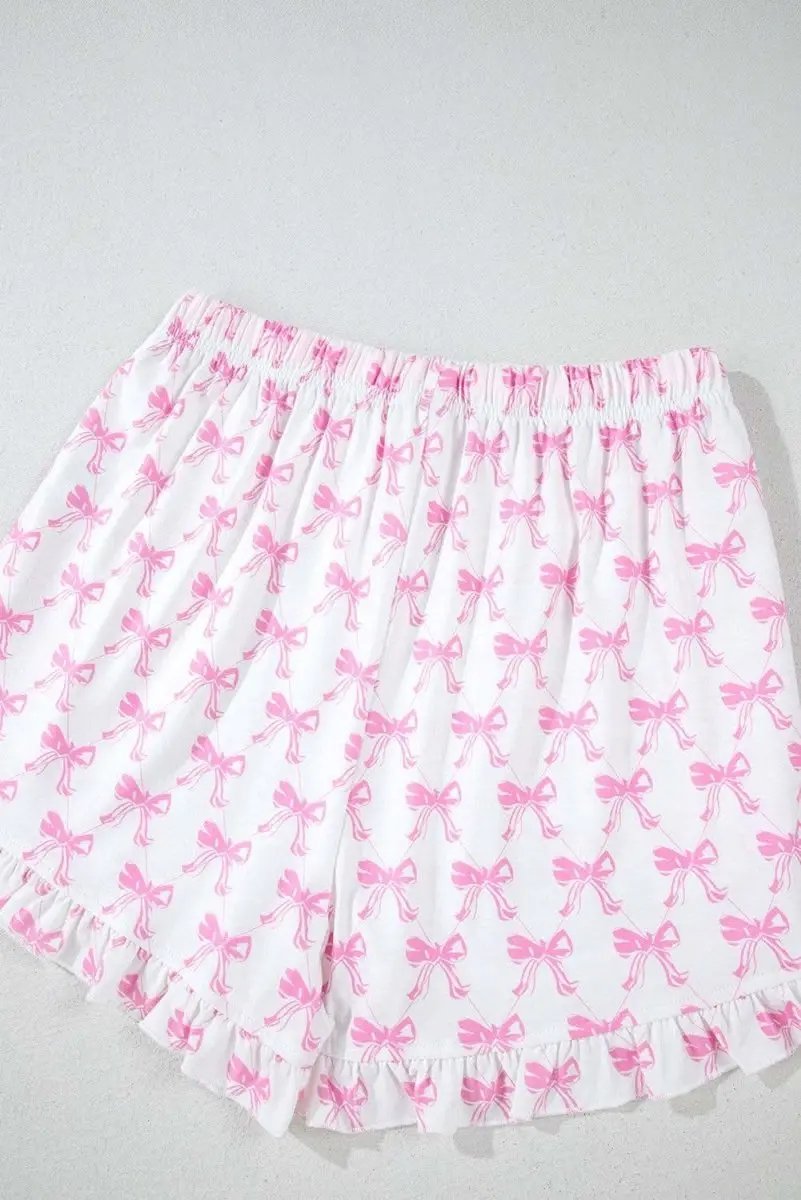 Women's Pink Bowknot Pajama Set | Love Salve