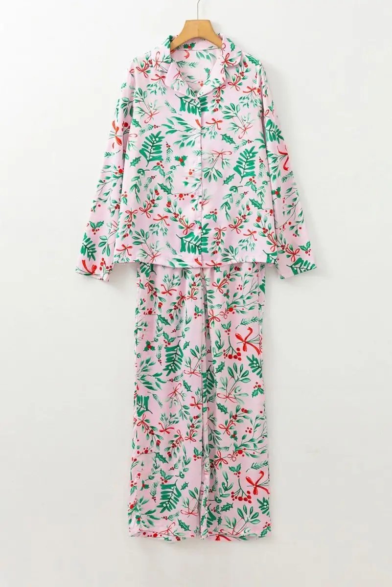 Love Salve Satin Pajama Set Pink — Women's Sleepwear