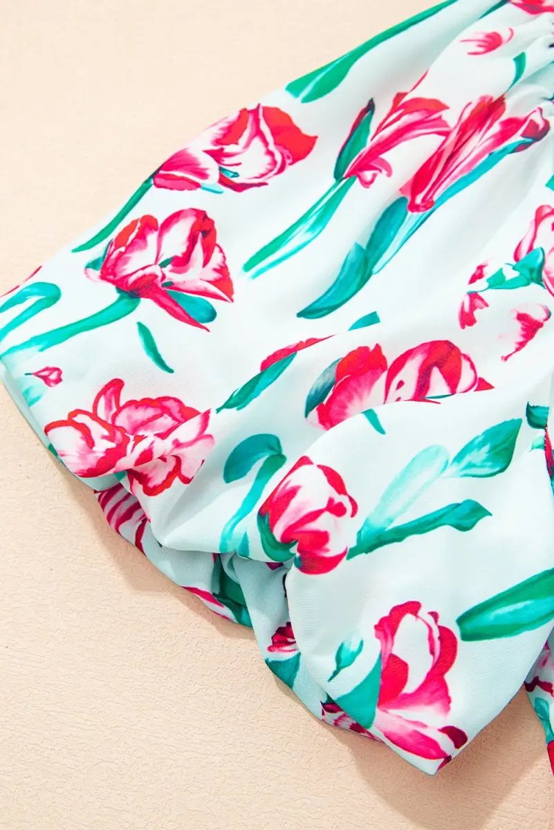 Jackets Love Salve Pink Floral Babydoll Dress Women's Summer Casual V Neck Cute