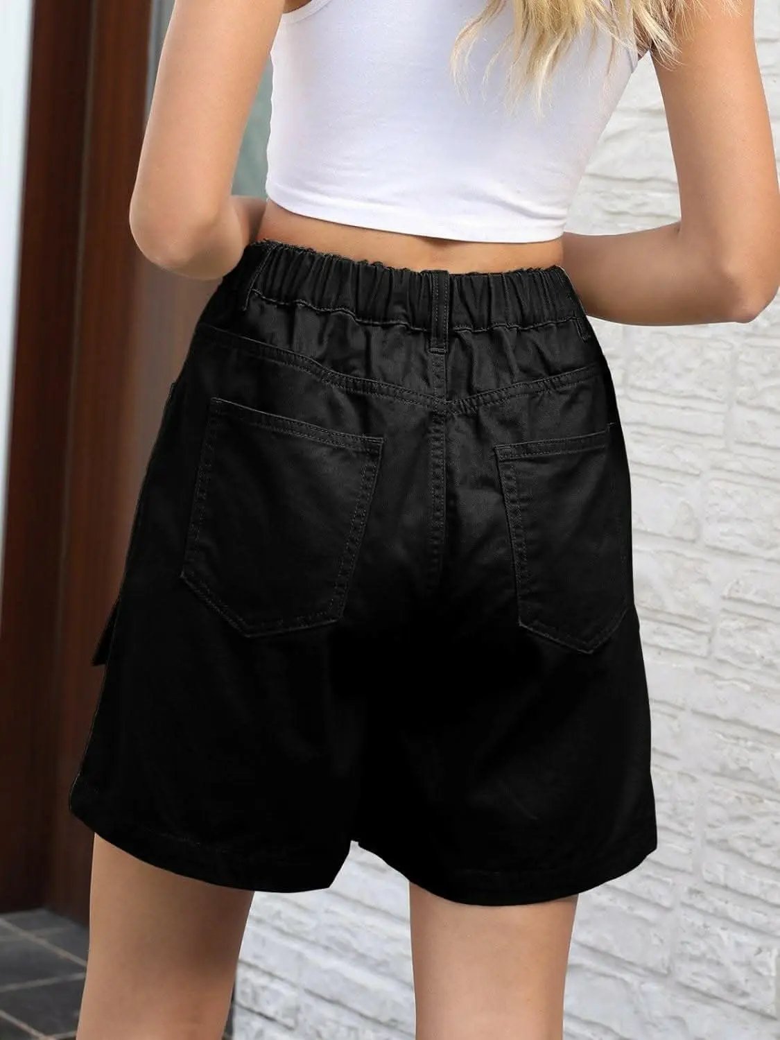 Trendsi High-Waisted Denim Shorts Women's Casual Chic Jeans Premium Quality