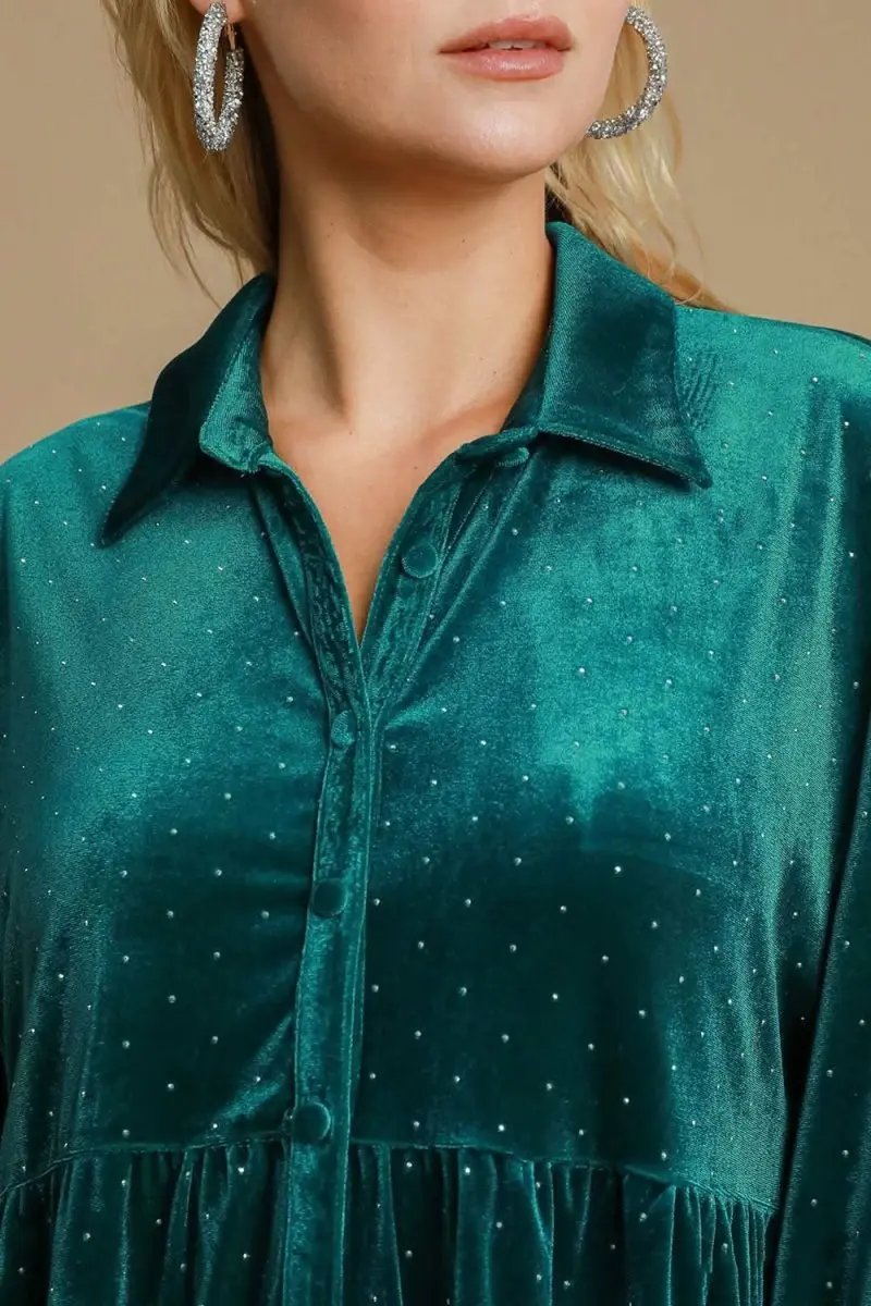 Shirts Trendsi Polka Dot Shirt Women's Casual Top USA Shipped Button-Up