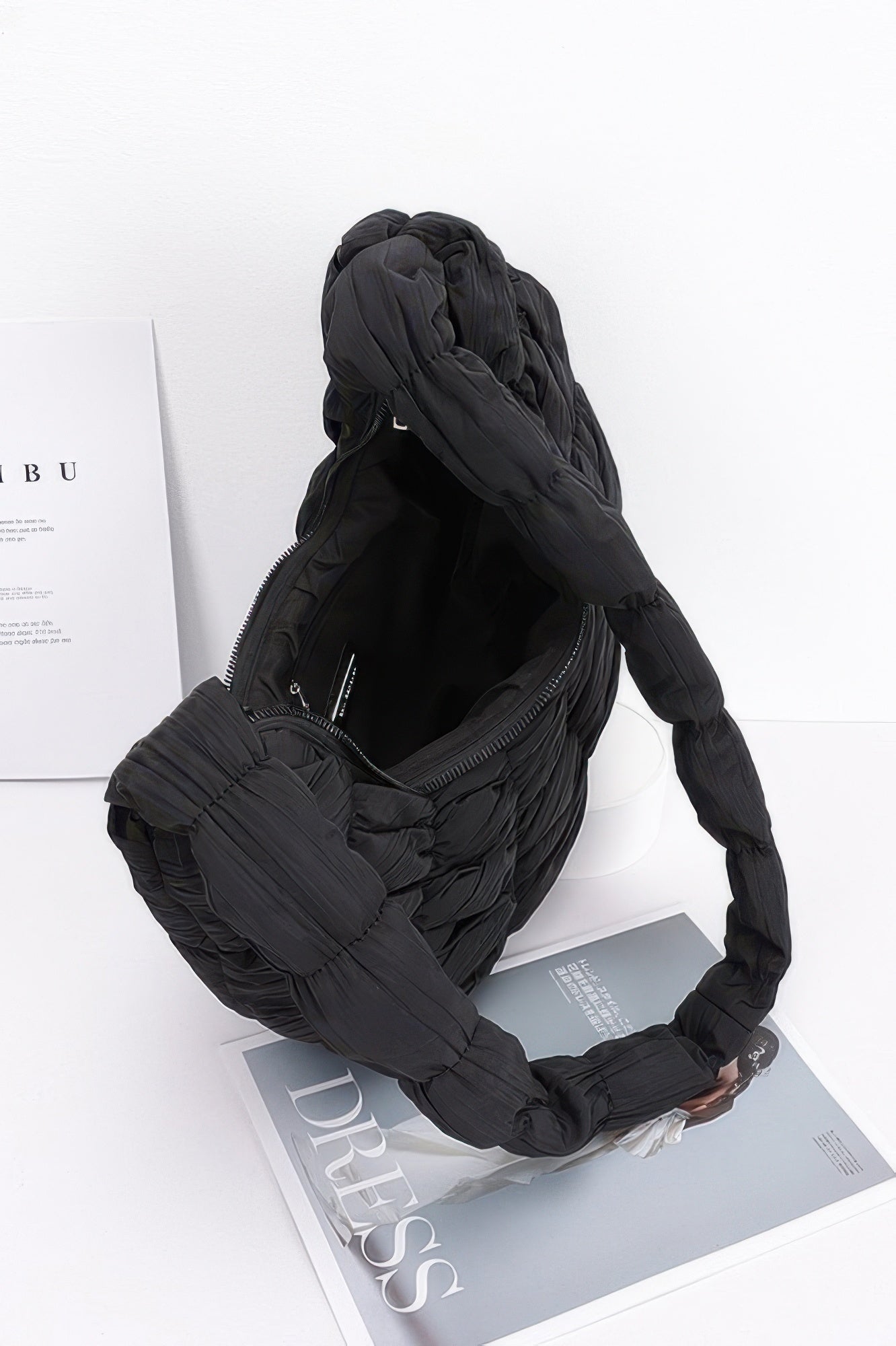 Quilted Nylon Padded Crossbody Bag