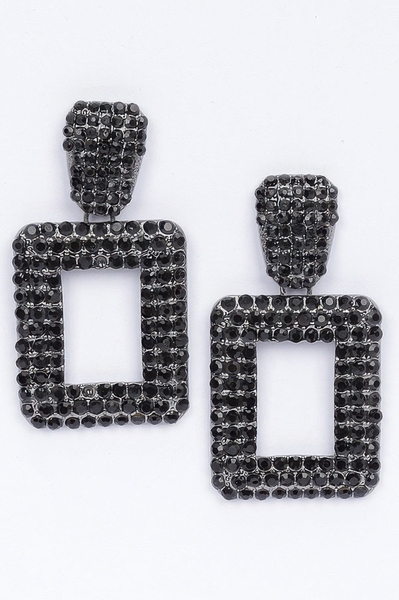 Rectangular Chain Drop Earrings