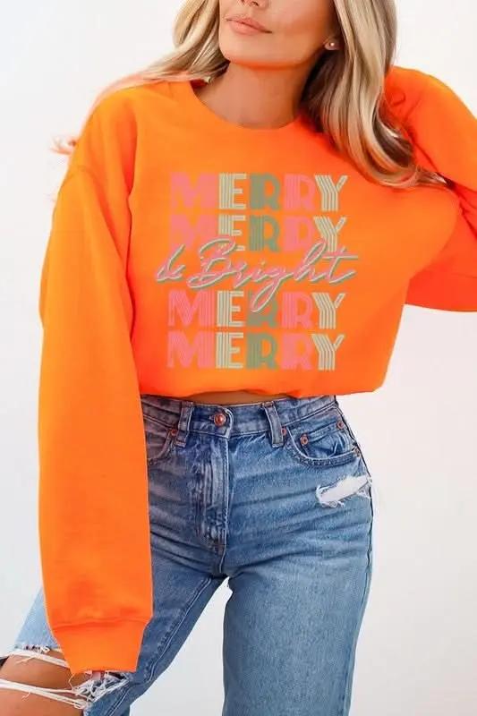 Color Bear Women's Fleece Pullover Retro Graphic