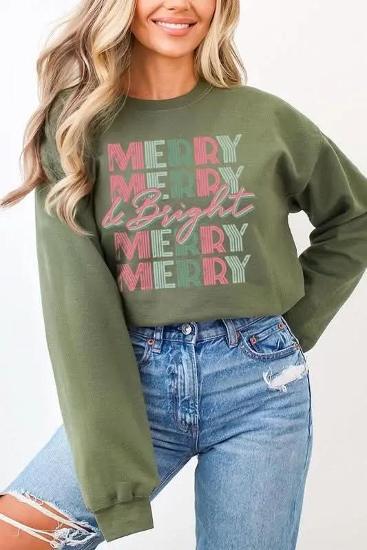 Color Bear Women's Fleece Pullover Retro Graphic