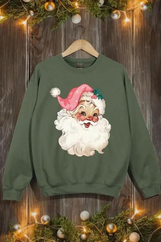 Santa Fleece Women's Sweatshirt | Color Bear