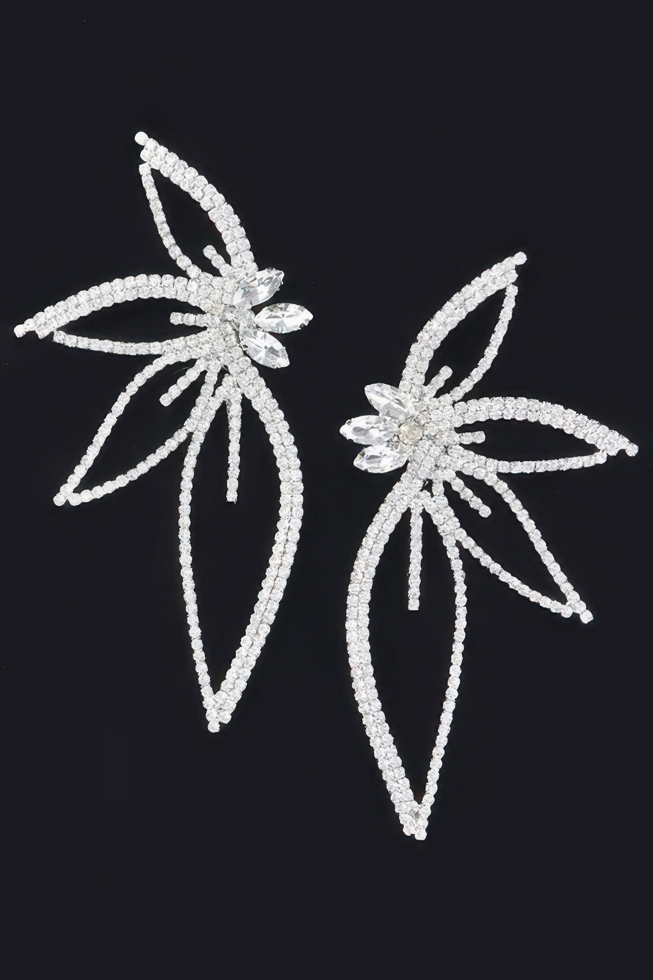 Rhinestone Flower Earring