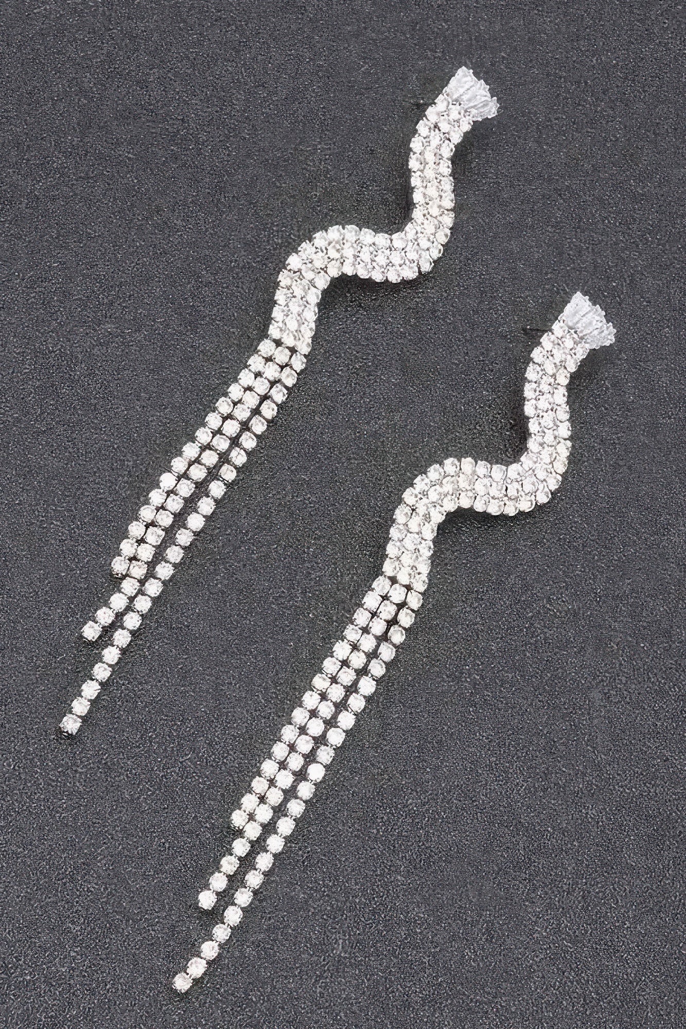 Rhinestone Fringe Earring