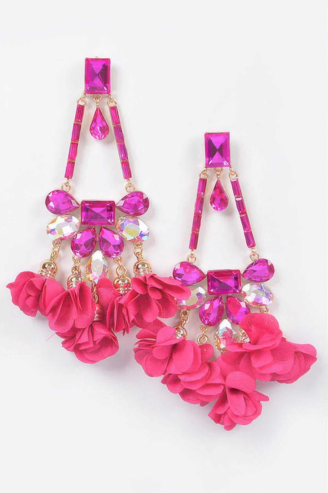 Rhinestone Party Drop Earring