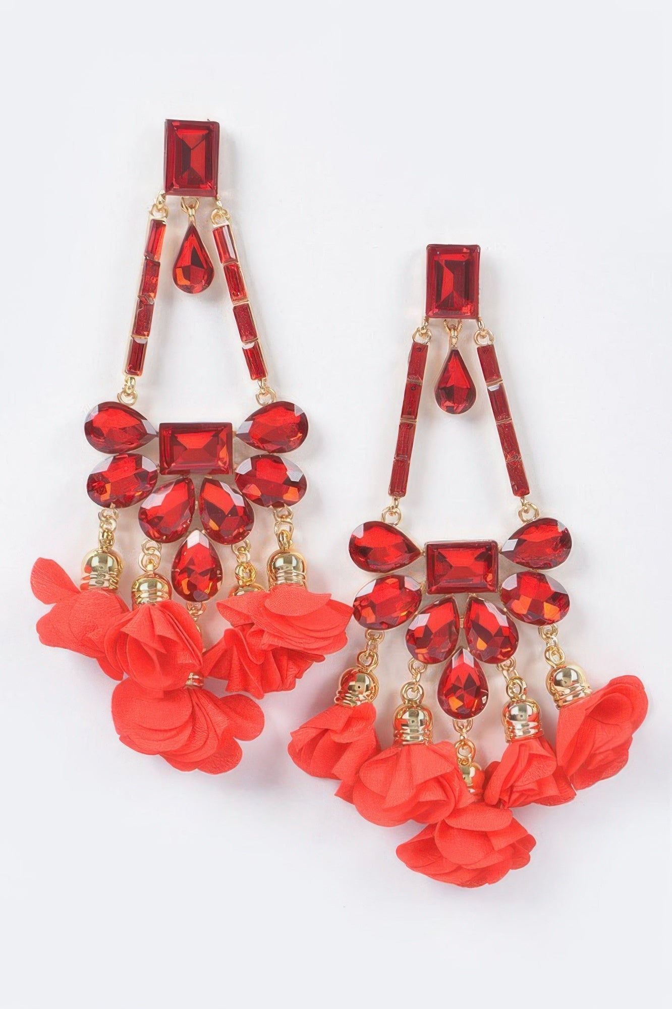 Rhinestone Party Drop Earring